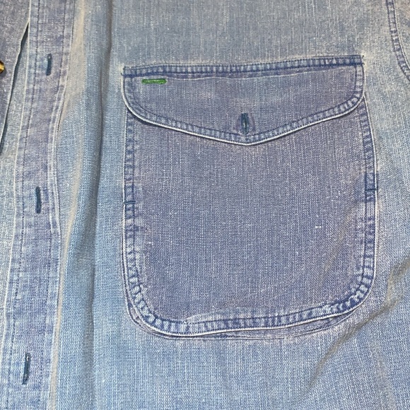 VTG Tommy Hillfiger Blue Button-down Y2K mini embroidery - Picture 8 of 11